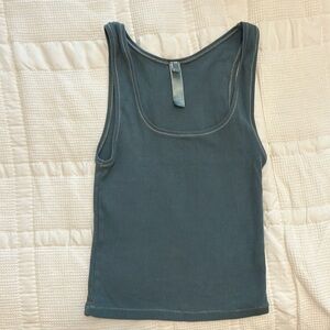 Skims Soft Lounge Tank Teal Blue